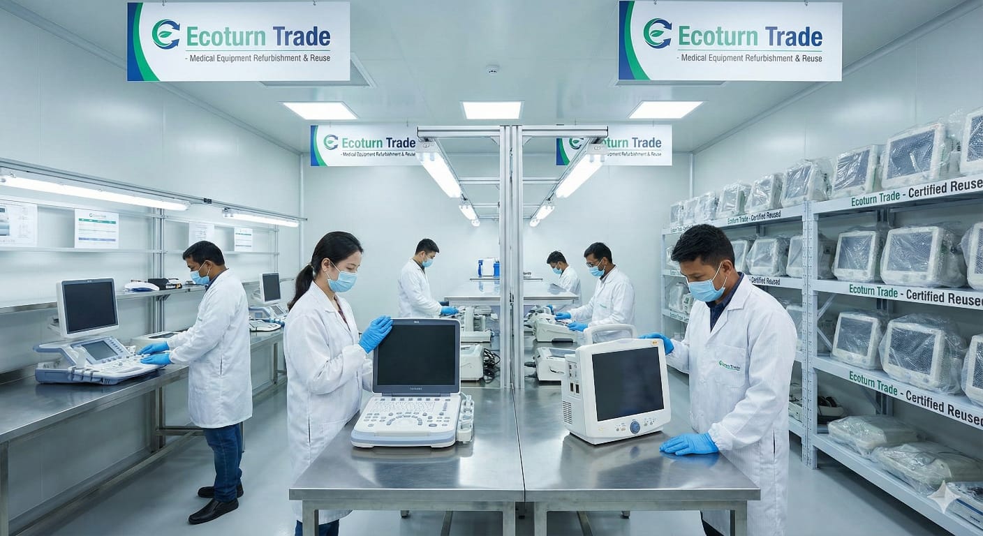 Refurbished medical equipment export by Ecoturn Trade Recycling